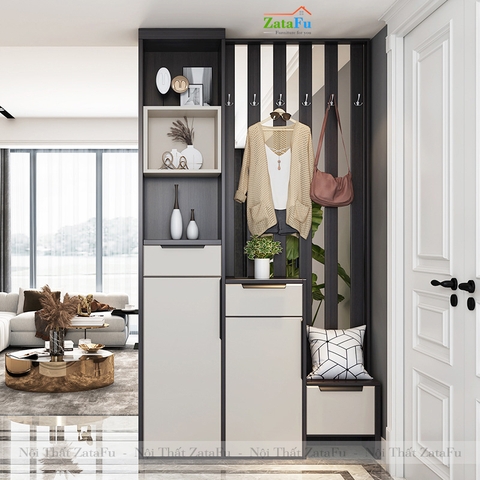 Tủ giày trang trí đơn giản cao 1m8 TGIAY-13