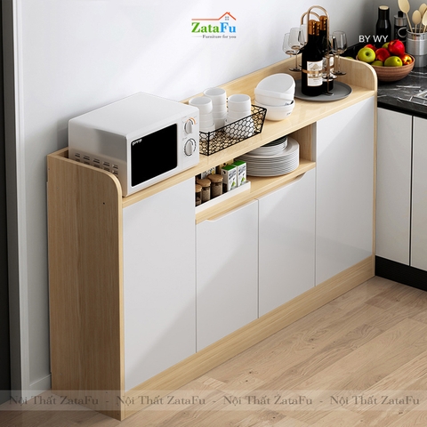 Tủ bếp đơn giản gỗ công nghiệp chống ẩm KBEP-06