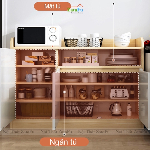Tủ bếp đơn giản gỗ công nghiệp chống ẩm KBEP-06