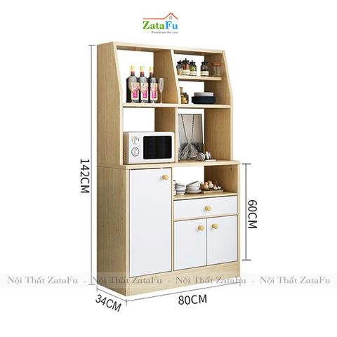 Tủ kệ bếp thiết kế hiện đại gỗ MDF chống ẩm KBEP-05