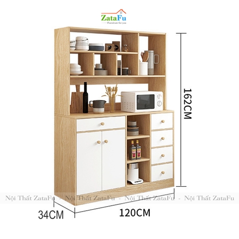 Tủ kệ bếp thiết kế hiện đại gỗ MDF chống ẩm KBEP-05