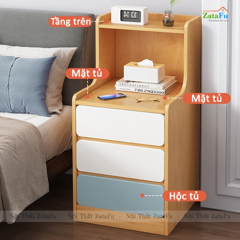 Tủ kệ đầu giường gỗ công nghiệp TDG-18