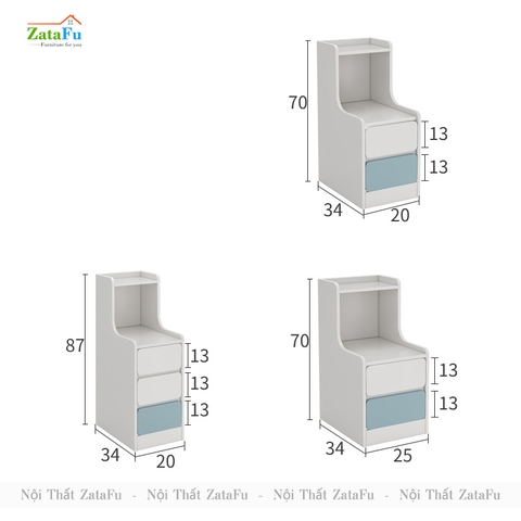 Tủ kệ đầu giường gỗ công nghiệp TDG-18