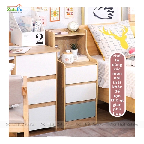 Tủ kệ đầu giường gỗ công nghiệp TDG-18