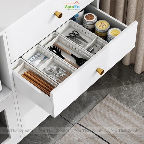 Tủ bếp gắn kính để lò vi sóng có hộc kéo KBEP-09