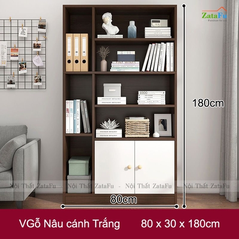 Tủ Kệ Sách Gỗ Tủ Kệ Trang Trí Hiện Đại TUTT-39