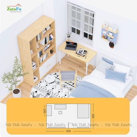 Tủ Kệ Sách Gỗ Tủ Kệ Trang Trí Hiện Đại TUTT-39