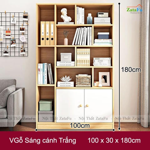 Tủ Kệ Sách Gỗ Tủ Kệ Trang Trí Hiện Đại TUTT-39
