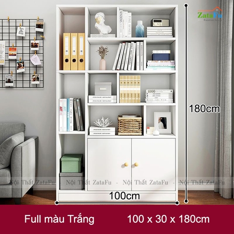 Tủ Kệ Sách Gỗ Tủ Kệ Trang Trí Hiện Đại TUTT-39