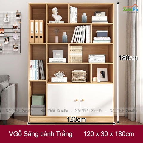 Tủ Kệ Sách Gỗ Tủ Kệ Trang Trí Hiện Đại TUTT-39