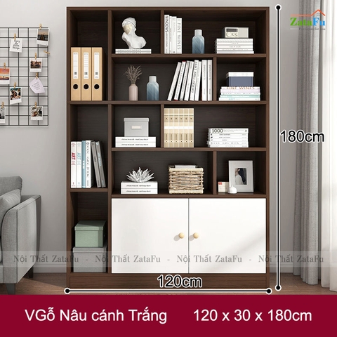 Tủ Kệ Sách Gỗ Tủ Kệ Trang Trí Hiện Đại TUTT-39