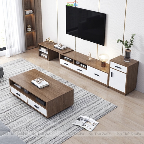 Kệ Tủ TiVi Phòng Khách Tùy Chỉnh Kích Thước Thiết Kế Thông Minh KTV-50 ZataFu