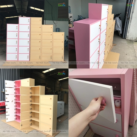 Tủ Locker Gỗ Đựng Hồ Sơ Nhiều Tầng Đa Năng KTT-20