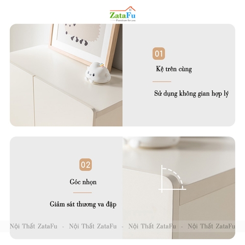 Tủ lưu trữ quần áo, tủ quần áo nhiều phân loại cho bé TQA-57