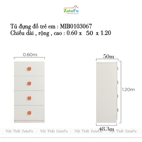 Tủ lưu trữ quần áo, tủ quần áo nhiều phân loại cho bé TQA-57