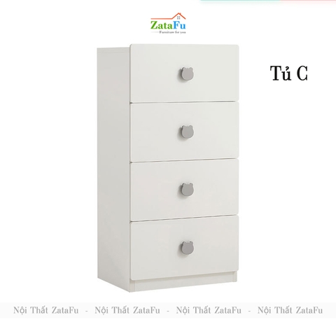 Tủ lưu trữ quần áo, tủ quần áo nhiều phân loại cho bé TQA-57