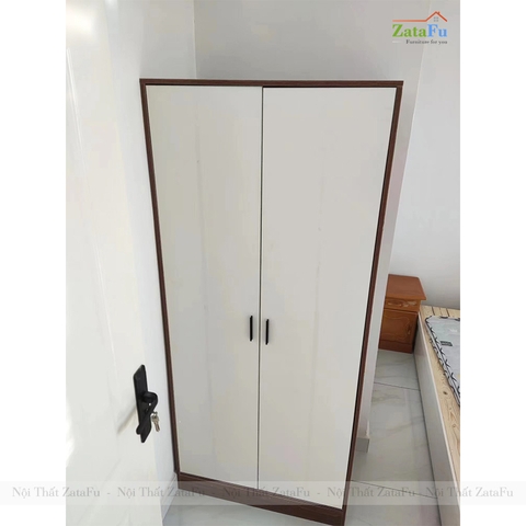 Tủ Quần Áo Gỗ MDF 2 Cánh Thiết Kế Tối Giản TQA-60