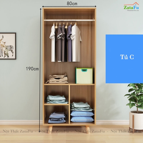 Tủ quần áo kết hợp nhiều size TQA-04