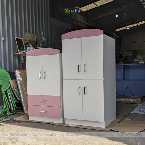 Tủ quần áo gỗ xinh xắn trang trí phòng ngủ cho bé TQA-17