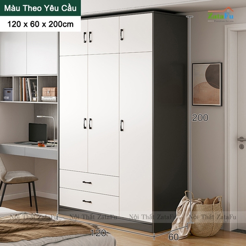 Tủ quần áo gỗ công nghiệp thiết kế hiện đại TQA-42
