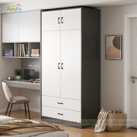 Tủ quần áo gỗ công nghiệp thiết kế hiện đại TQA-42