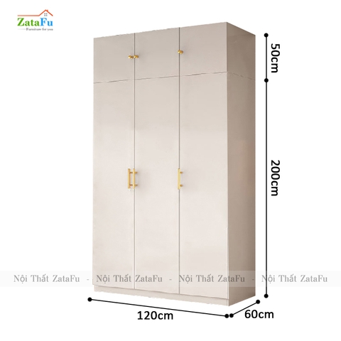 Tủ quần áo gỗ công nghiệp mang thiết kế sang trọng TQA-35