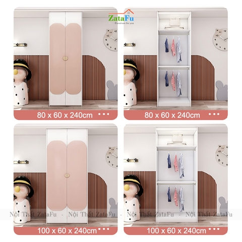 Tủ quần áo gỗ thiết kế hiện đại phòng ngủ TQA-30