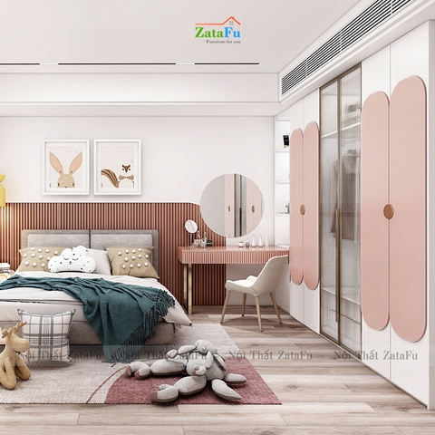 Tủ quần áo gỗ thiết kế hiện đại phòng ngủ TQA-30