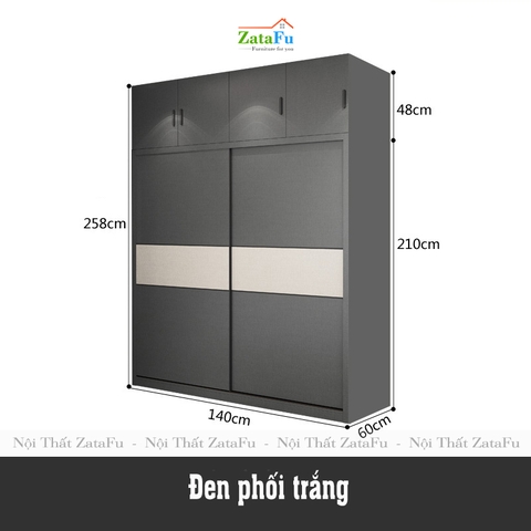 Tủ quần áo cánh trượt cao cấp TQA-09