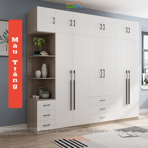 Tủ quần áo đẹp bằng gỗ hiện đại TQA-15