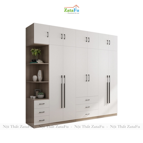 Tủ quần áo đẹp bằng gỗ hiện đại TQA-15