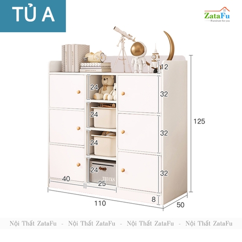 Tủ Quần Áo Xinh Xắn Trang Trí Không Gian Phòng Ngủ Cho Bé TQA-46