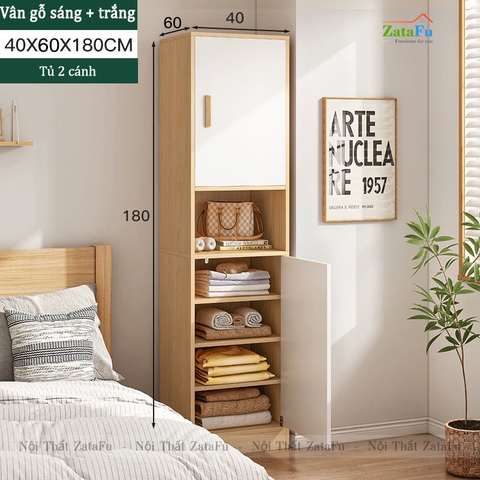 Tủ quần áo 1 buồng kiểu dáng đơn giản TQA-20