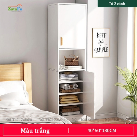 Tủ quần áo 1 buồng kiểu dáng đơn giản TQA-20