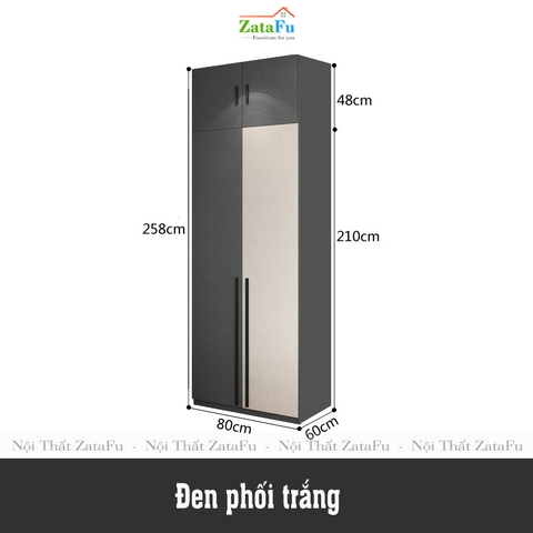 Tủ quần áo đẹp hiện đại TQA-14