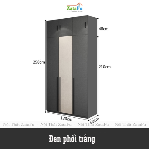 Tủ quần áo đẹp hiện đại TQA-14