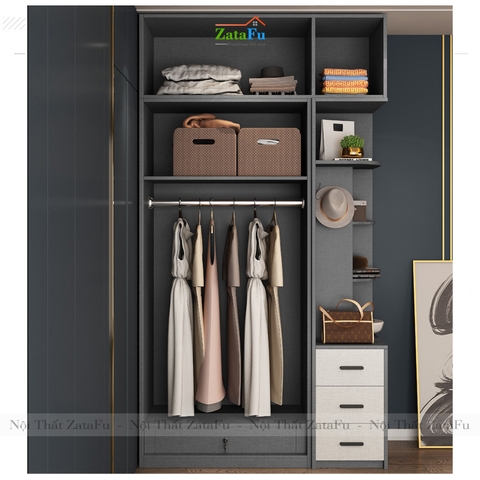 Tủ quần áo đẹp hiện đại TQA-14