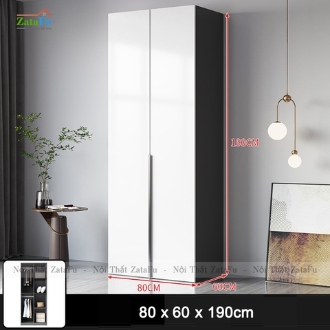 Tủ quần áo gương kết hợp đèn led sang trọng cho không gian phòng ngủ TQA-32