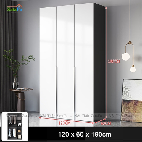 Tủ quần áo gương kết hợp đèn led sang trọng cho không gian phòng ngủ TQA-32