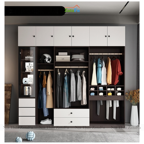 Tủ quần áo cao cao cấp tích hợp đèn LED thông minh TQA-16