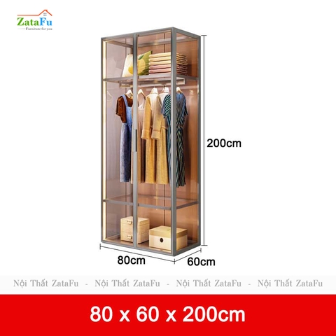 Tủ quần áo tủ trưng bày túi xách buồng kính cao cấp TQA-39