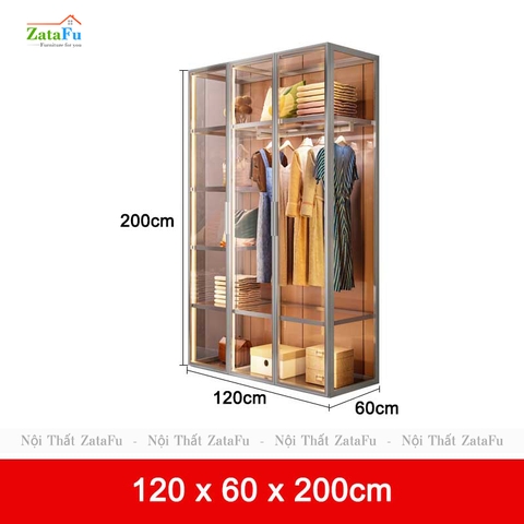 Tủ quần áo tủ trưng bày túi xách buồng kính cao cấp TQA-39