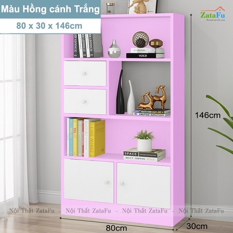 Tủ Sách Gỗ Trang Trí Phòng Khách TUTT-43