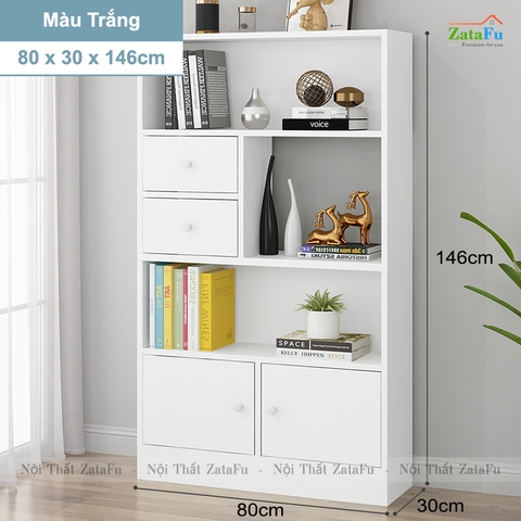 Tủ Sách Gỗ Trang Trí Phòng Khách TUTT-43