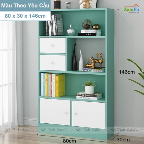 Tủ Sách Gỗ Trang Trí Phòng Khách TUTT-43