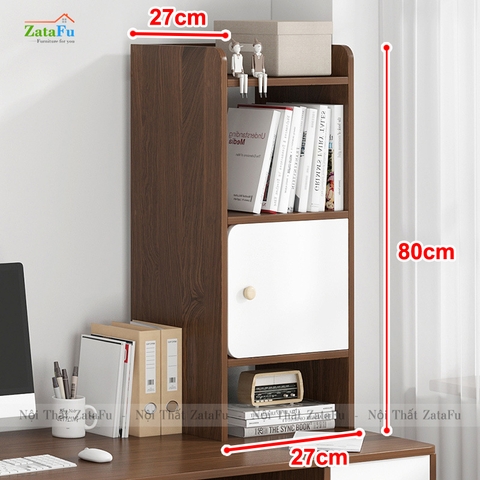 Tủ Kệ Sách Gỗ Mini Đặt Bàn Tiện Lợi TUTT-42