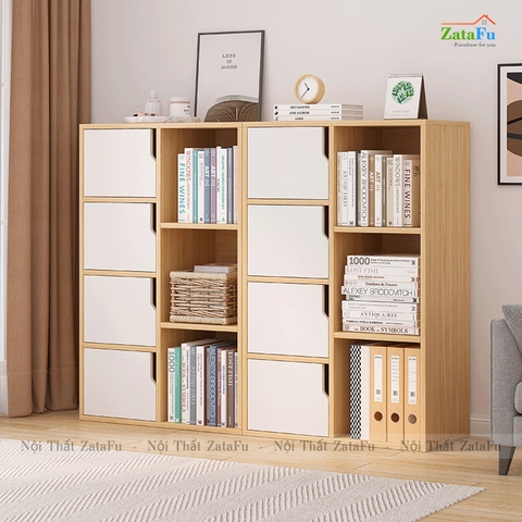 Tủ Kệ Để Sách Gỗ Trang Trí TUTT-15
