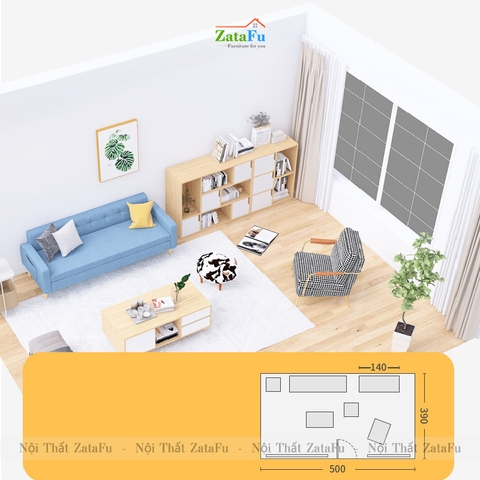 Tủ Kệ Để Sách Gỗ Trang Trí TUTT-15
