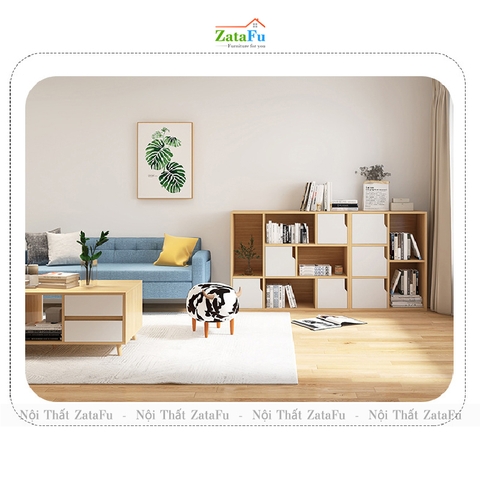Tủ Kệ Để Sách Gỗ Trang Trí TUTT-15