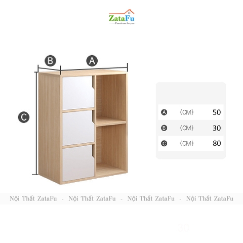 Tủ Kệ Để Sách Gỗ Trang Trí TUTT-15